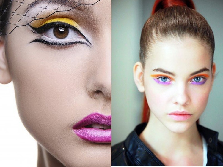 Цветной графический make up - это модный тренд 2017